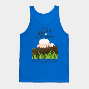 What A Happy Little Sheep | John 10:27 Tank Top